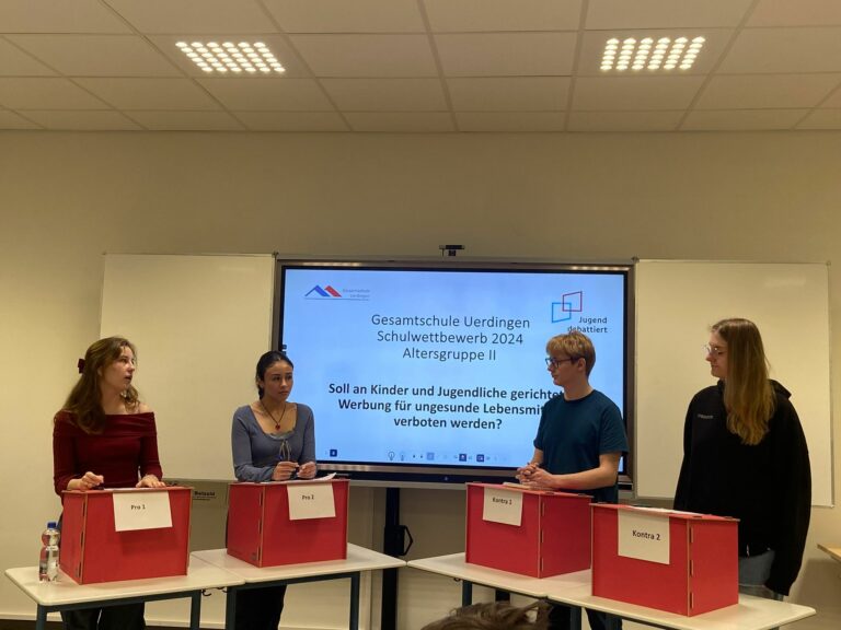 Dritter Schulwettbewerb von Jugend debattiert an der Gesamtschule Uerdingen